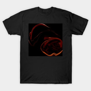 Pinot Noir - Digital Liquid Paint Swirls T-Shirt